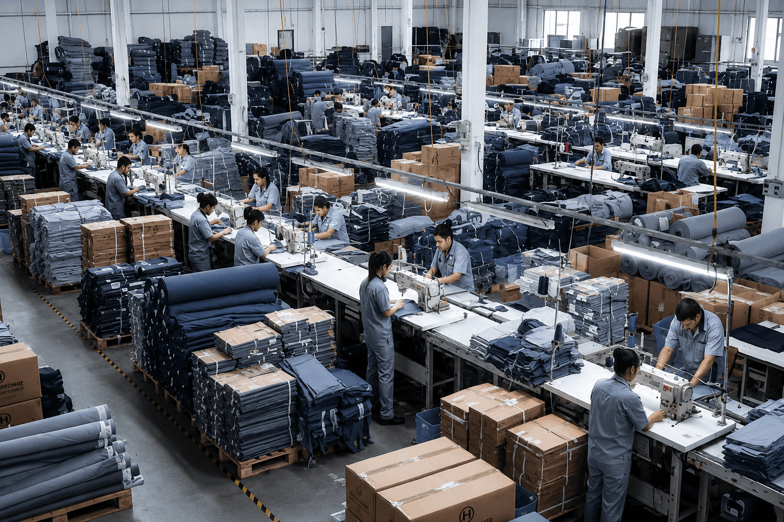 Inside the Hammad Workwear factory in Pakistan