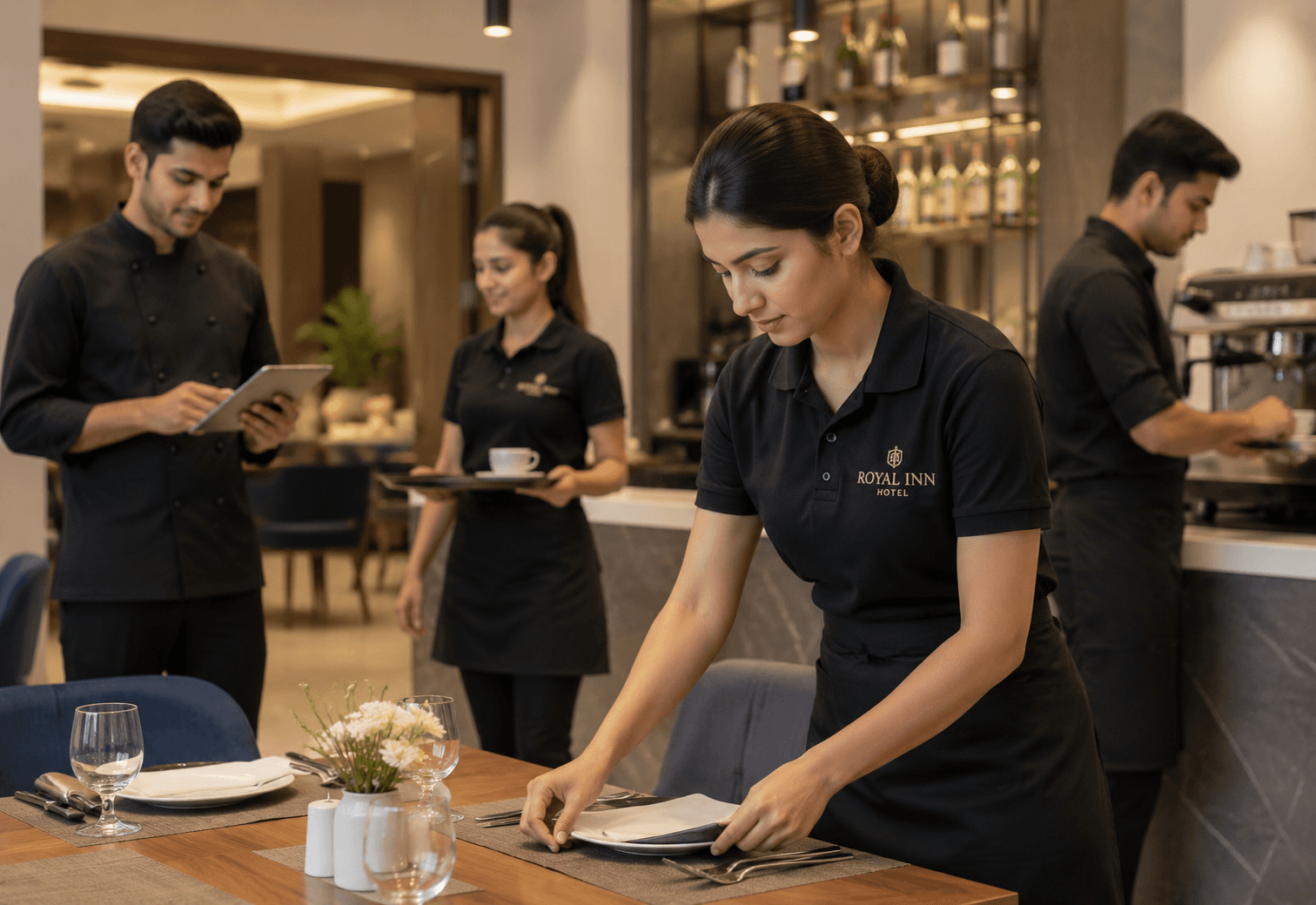 Restaurant, cafe & hotel uniforms by Hammad Workwear